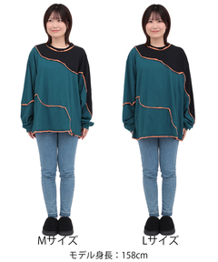 チチカカ |go slow caravan クレイジーカットオフ切替ロングスリーブTシャツ【WEB限定】