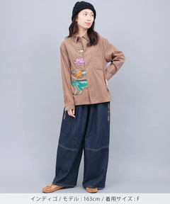 チチカカ |裾タブ付2WAYシルエットデニムパンツ