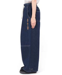 チチカカ |裾タブ付2WAYシルエットデニムパンツ