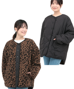 チチカカ |ボアコンビリバーシブルブルゾン
