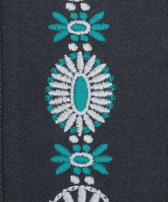 チチカカ |ネイティブシルバー刺繍ジップパーカー